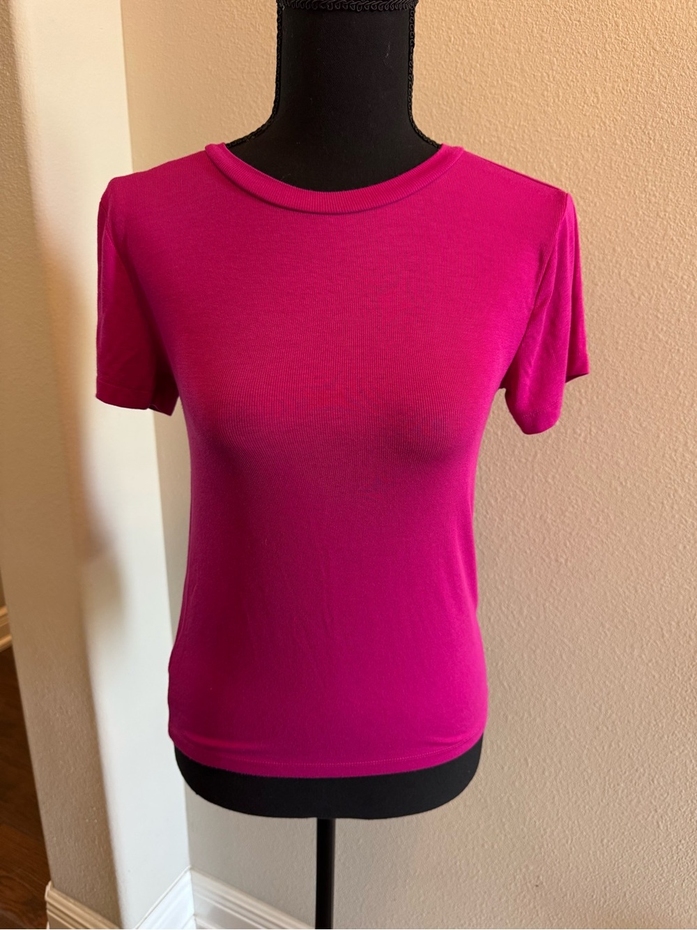 LOFT Hot Pink Short Sleeve t Small